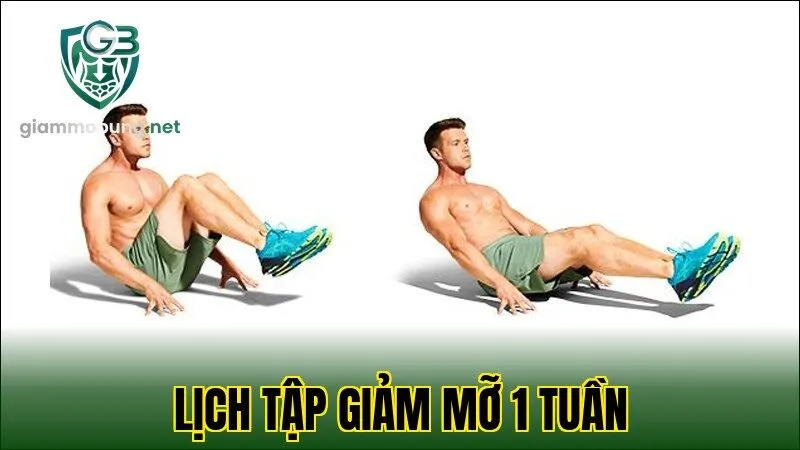 Lịch tập giảm mỡ 1 tuần
