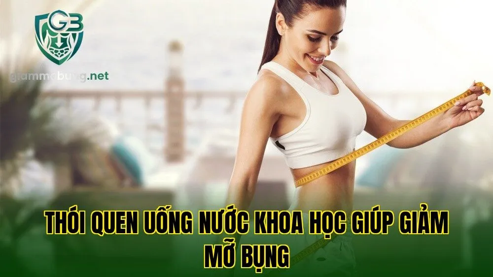 Thói quen uống nước khoa học giúp giảm mỡ bụng
