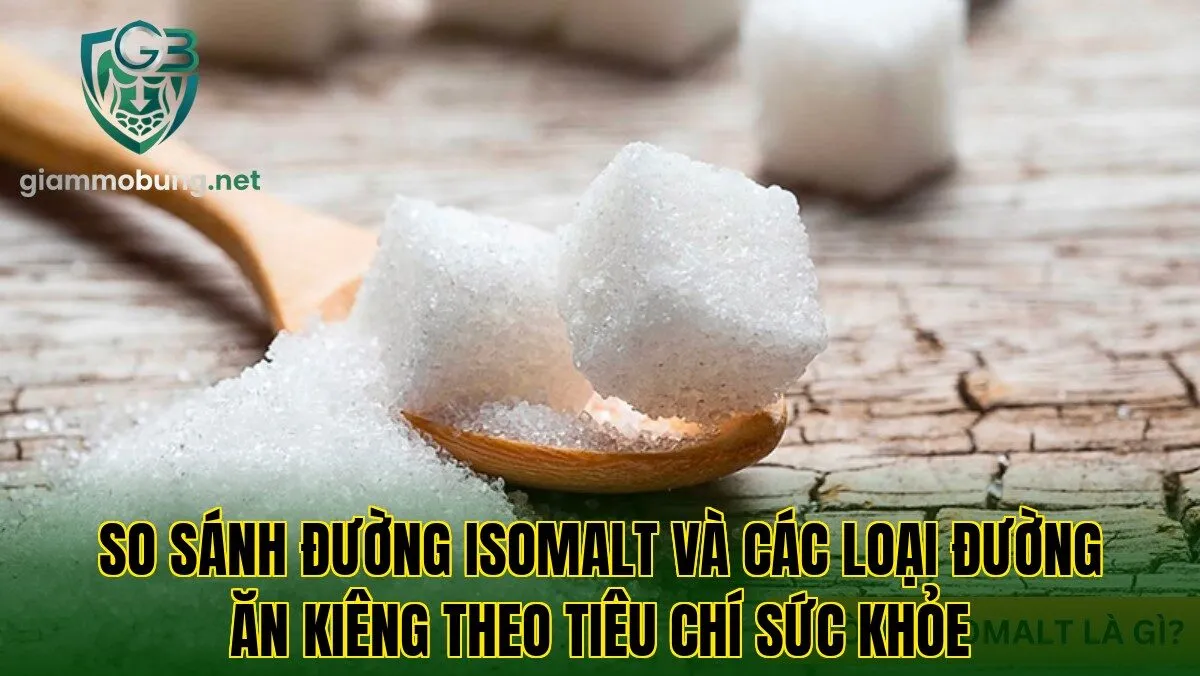 So sánh đường isomalt và các loại đường ăn kiêng theo tiêu chí sức khỏe