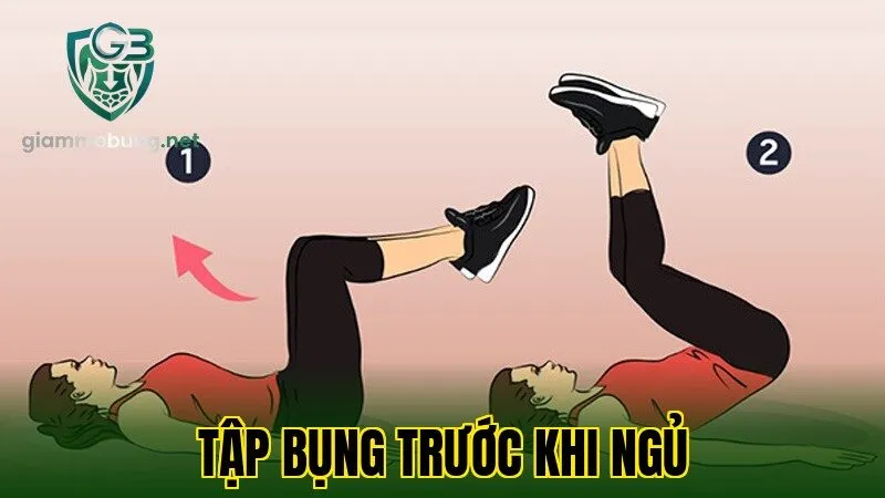 Tập bụng trước khi ngủ