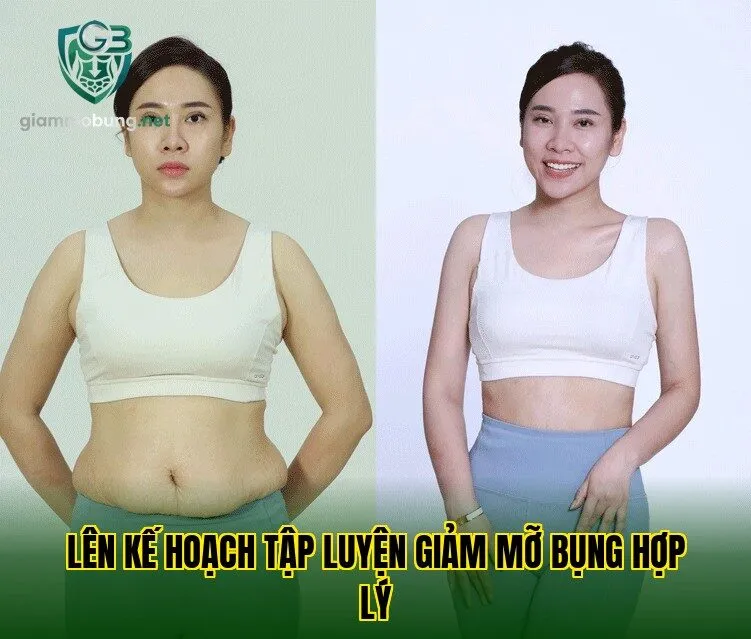 Lên kế hoạch tập luyện giảm mỡ bụng hợp lý