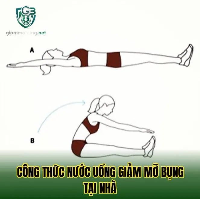 Công thức nước uống giảm mỡ bụng tại nhà