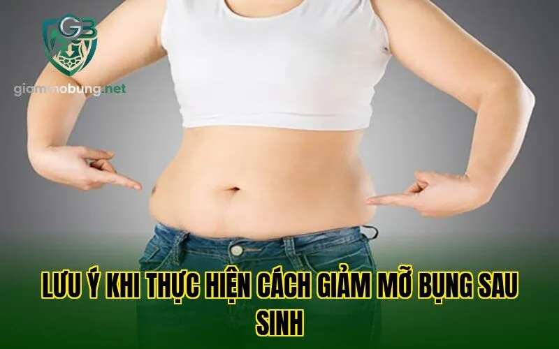 Lưu ý khi thực hiện cách giảm mỡ bụng sau sinh